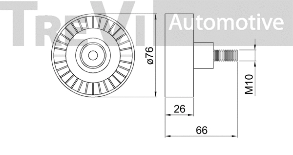 Tensioner Pulley, V-ribbed belt