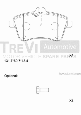 Brake Pad Set, disc brake (PF1251)