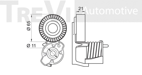 Belt Tensioner, V-ribbed belt