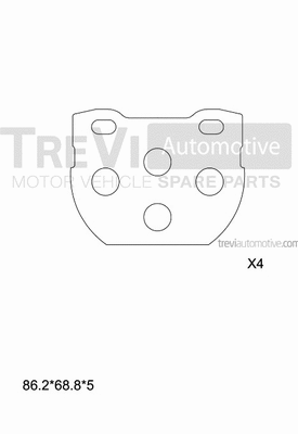Brake Pad Set, disc brake (PF1596)
