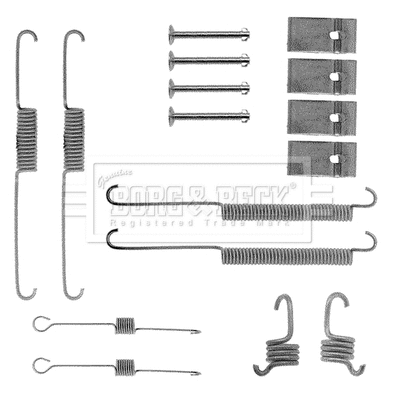 Accessory Kit, parking brake shoes (BBK6033)