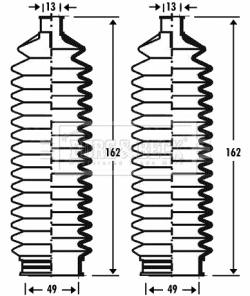 Bellow Kit, steering (BSG3285)