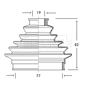 Bellow Kit, drive shaft (BCB2020)