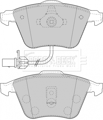 Brake Pad Set, disc brake (BBP1841)