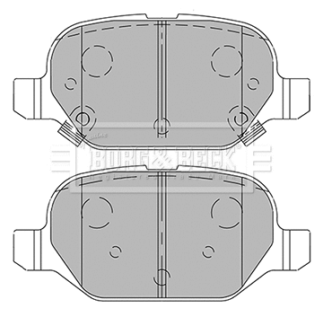 Brake Pad Set, disc brake (BBP2440)