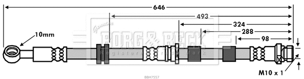 Brake Hose (BBH7557)