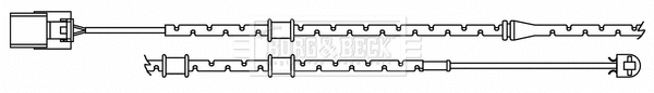 Warning Contact, brake pad wear (BWL3188)