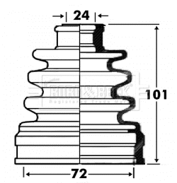 Bellow Kit, drive shaft (BCB2865)
