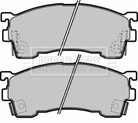 Brake Pad Set, disc brake (BBP1750)