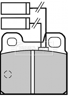 Brake Pad Set, disc brake (BBP1256)