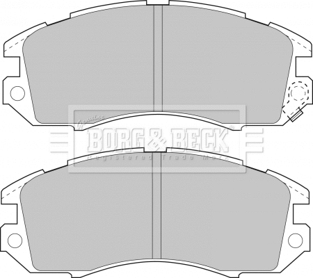 Brake Pad Set, disc brake (BBP1480)