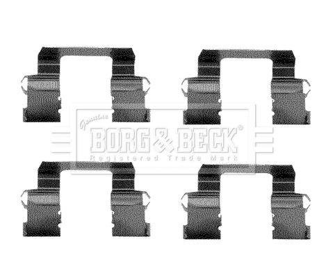 Accessory Kit, disc brake pad (BBK1144)
