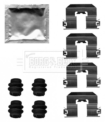 Accessory Kit, disc brake pad (BBK1636)