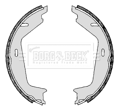 Brake Shoe Set, parking brake (BBS6296)
