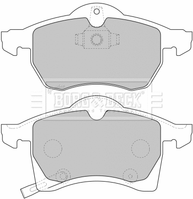 Brake Pad Set, disc brake (BBP1612)