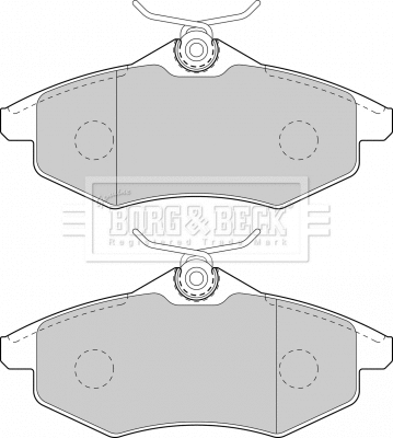 Brake Pad Set, disc brake (BBP1727)