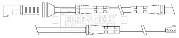 Warning Contact, brake pad wear (BWL3110)