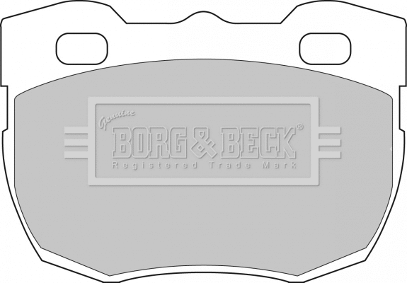 Brake Pad Set, disc brake (BBP1496)