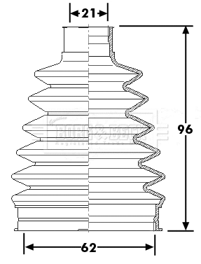 Bellow Kit, drive shaft (BCB6225)