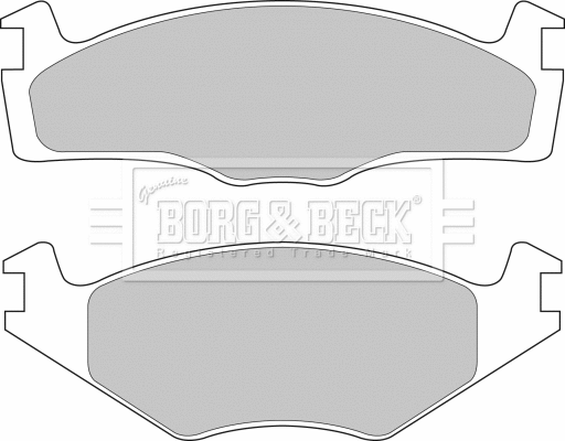 Brake Pad Set, disc brake (BBP1101)