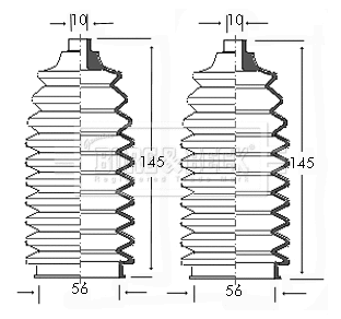 Bellow Kit, steering (BSG3037)