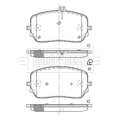 Brake Pad Set, disc brake