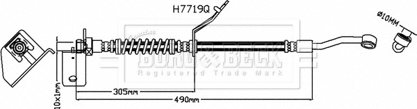 Brake Hose (BBH8576)