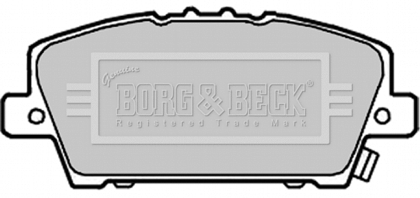 Brake Pad Set, disc brake (BBP1986)
