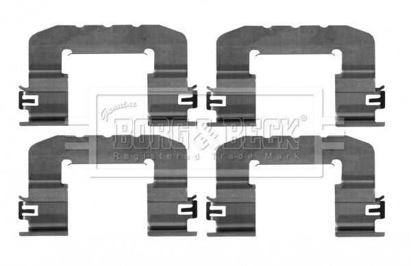 Accessory Kit, disc brake pad (BBK1618)