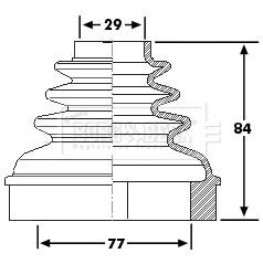 Bellow Kit, drive shaft (BCB6192)