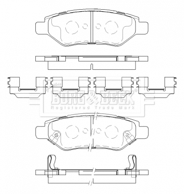 Brake Pad Set, disc brake (BBP2469)
