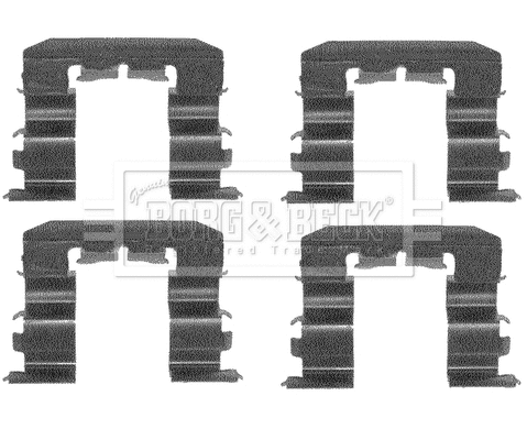Accessory Kit, disc brake pad (BBK1108)