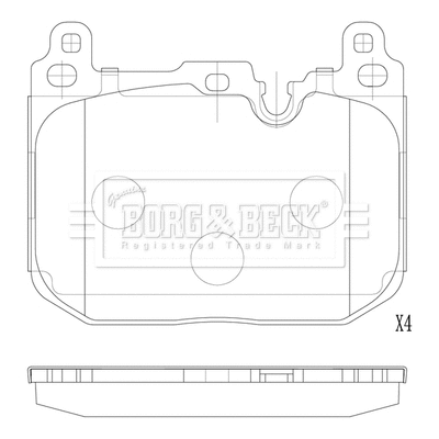 Brake Pad Set, disc brake (BBP2878)