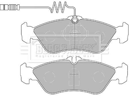 Brake Pad Set, disc brake (BBP1445)