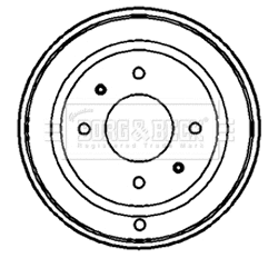 Brake Drum (BBR7132)