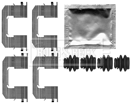 Accessory Kit, disc brake pad (BBK1606)