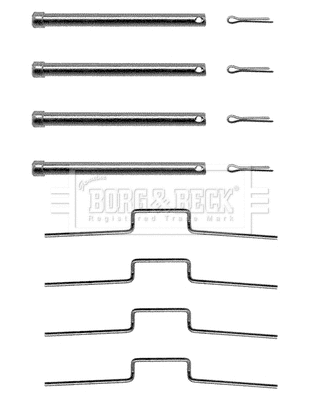 Accessory Kit, disc brake pad (BBK1074)