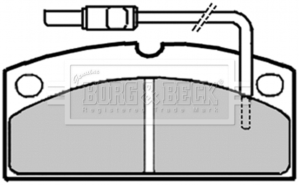Brake Pad Set, disc brake (BBP1700)