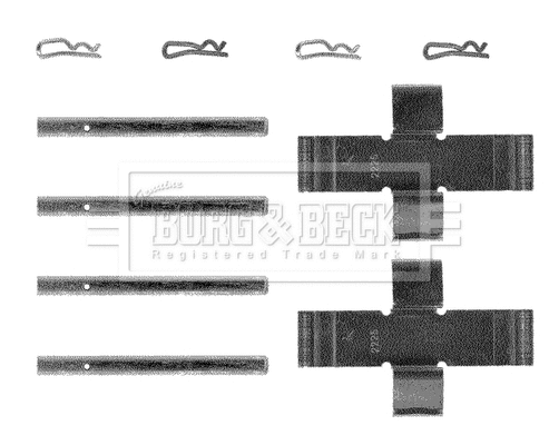 Accessory Kit, disc brake pad (BBK1181)