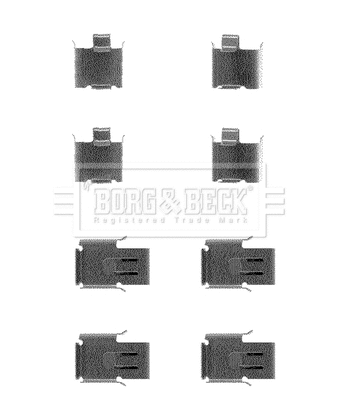 Accessory Kit, disc brake pad (BBK1097)