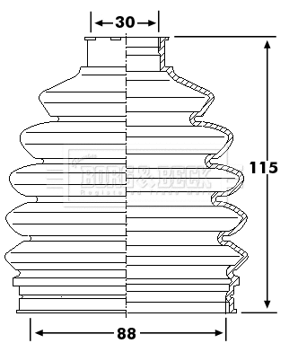 Bellow Kit, drive shaft (BCB6236)