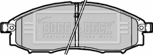 Brake Pad Set, disc brake (BBP1882)