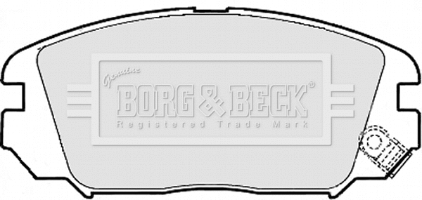 Brake Pad Set, disc brake (BBP1956)