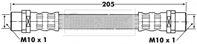 Brake Hose (BBH6634)