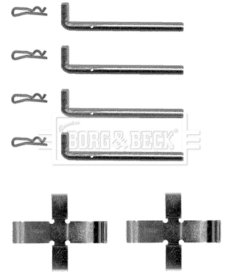 Accessory Kit, disc brake pad (BBK1005)
