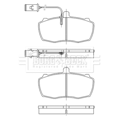 Brake Pad Set, disc brake (BBP2549)