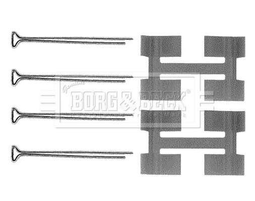Accessory Kit, disc brake pad (BBK1134)
