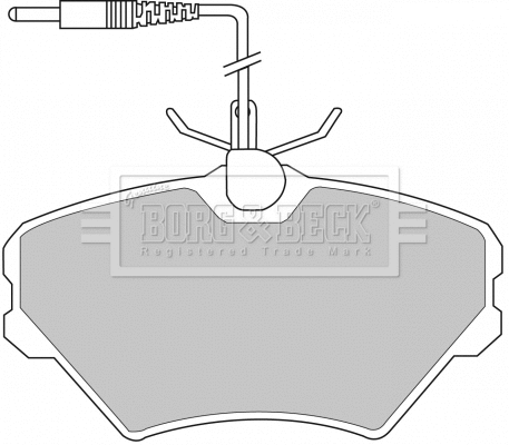 Brake Pad Set, disc brake (BBP1490)