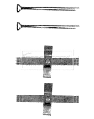 Accessory Kit, disc brake pad (BBK1133)