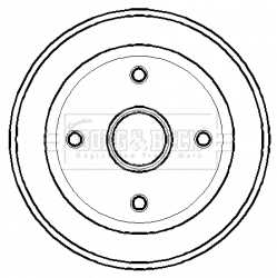 Brake Drum (BBR7124)